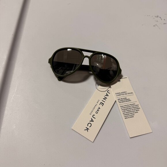 Janie and Jack Matte Green Sunglasses - Picture 1 of 4